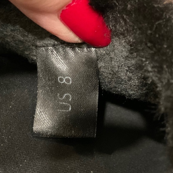 ROAM Cloud Mule Black Faux Fur Size 8 LIKE NEW - Picture 6 of 6